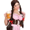 Oktoberfest Pruik Bruin Vlechten