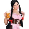 Oktoberfest Pruik Zwart Vlechten