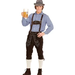 Oktoberfest Shirt Blauw Wit Heren