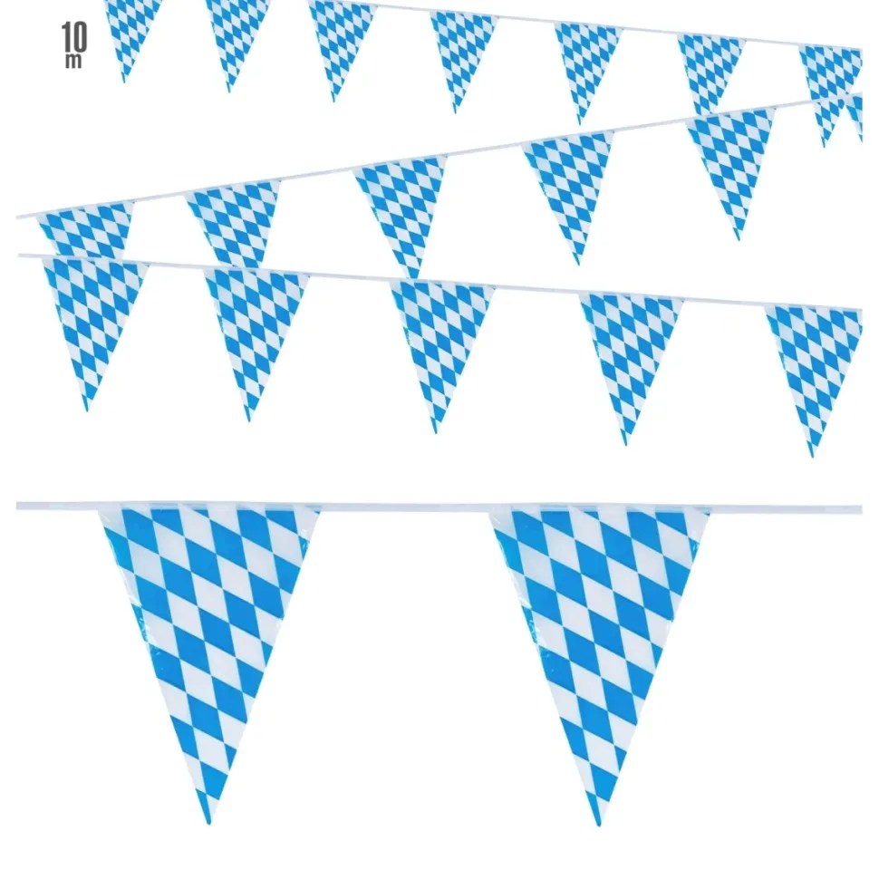 Oktoberfest Slinger Blauw Wit 10m