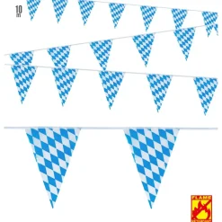 Oktoberfest Slinger Blauw Wit 6m