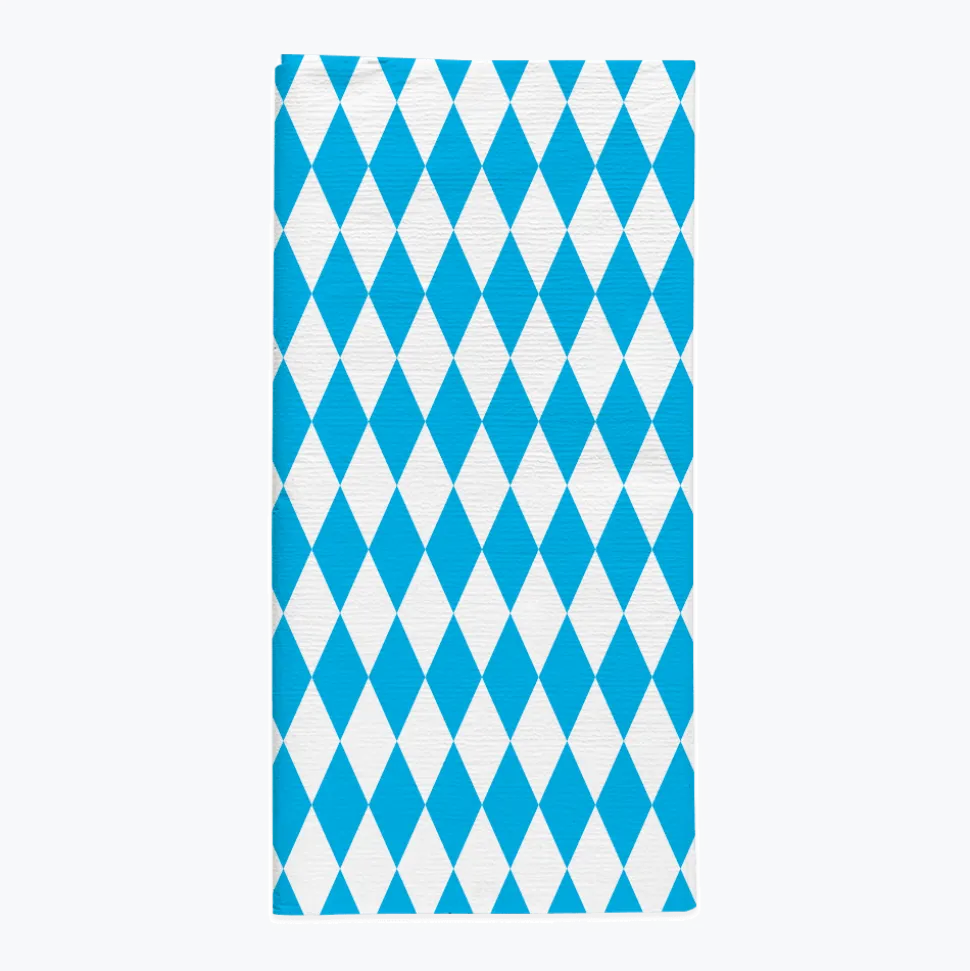 Oktoberfest Tafelkleed Blauw Wit Geruit 1,8m
