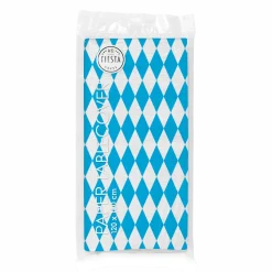 Oktoberfest Tafelkleed Blauw Wit Geruit 1,8m