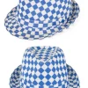 Oktoberfest Tiroler Hoed Blauw Wit