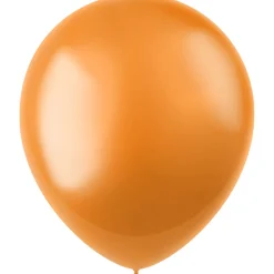 Oranje Ballonnen Metallic Marigold Orange 33cm 10st