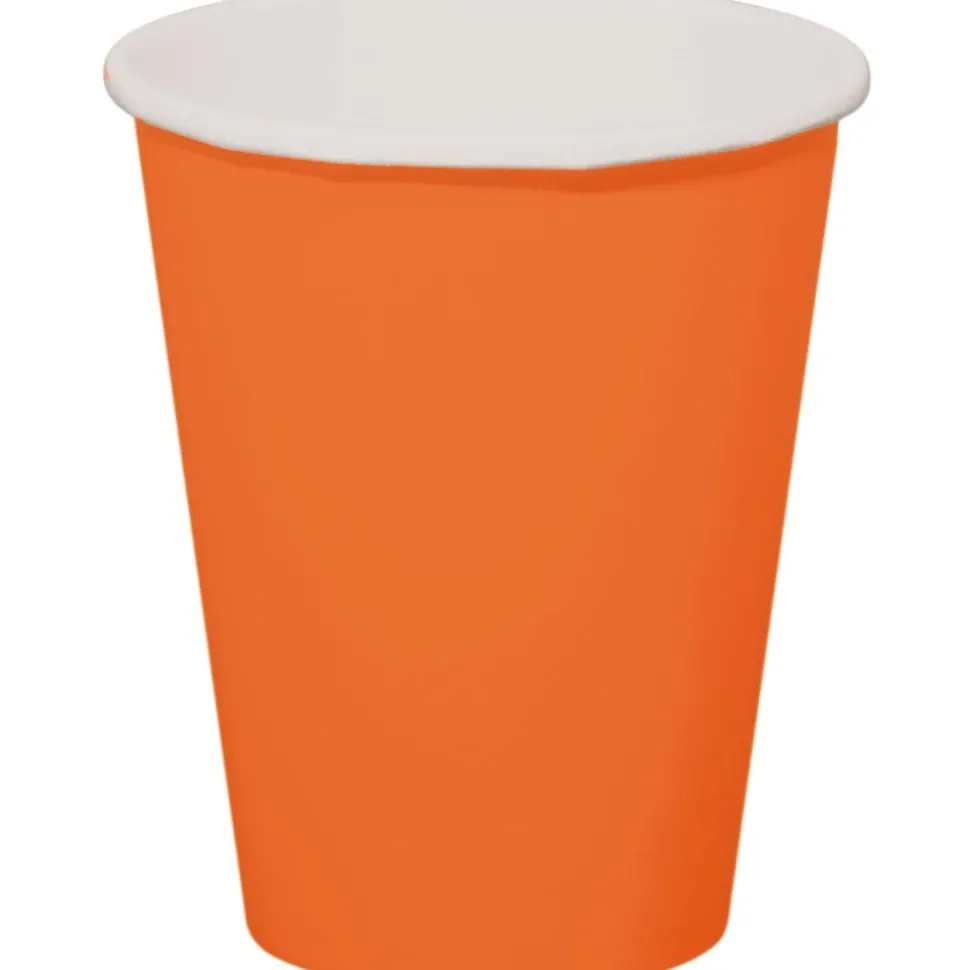 Oranje Bekers Karton 350ml 8st