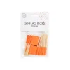Oranje Cocktailprikkers 6cm 50st