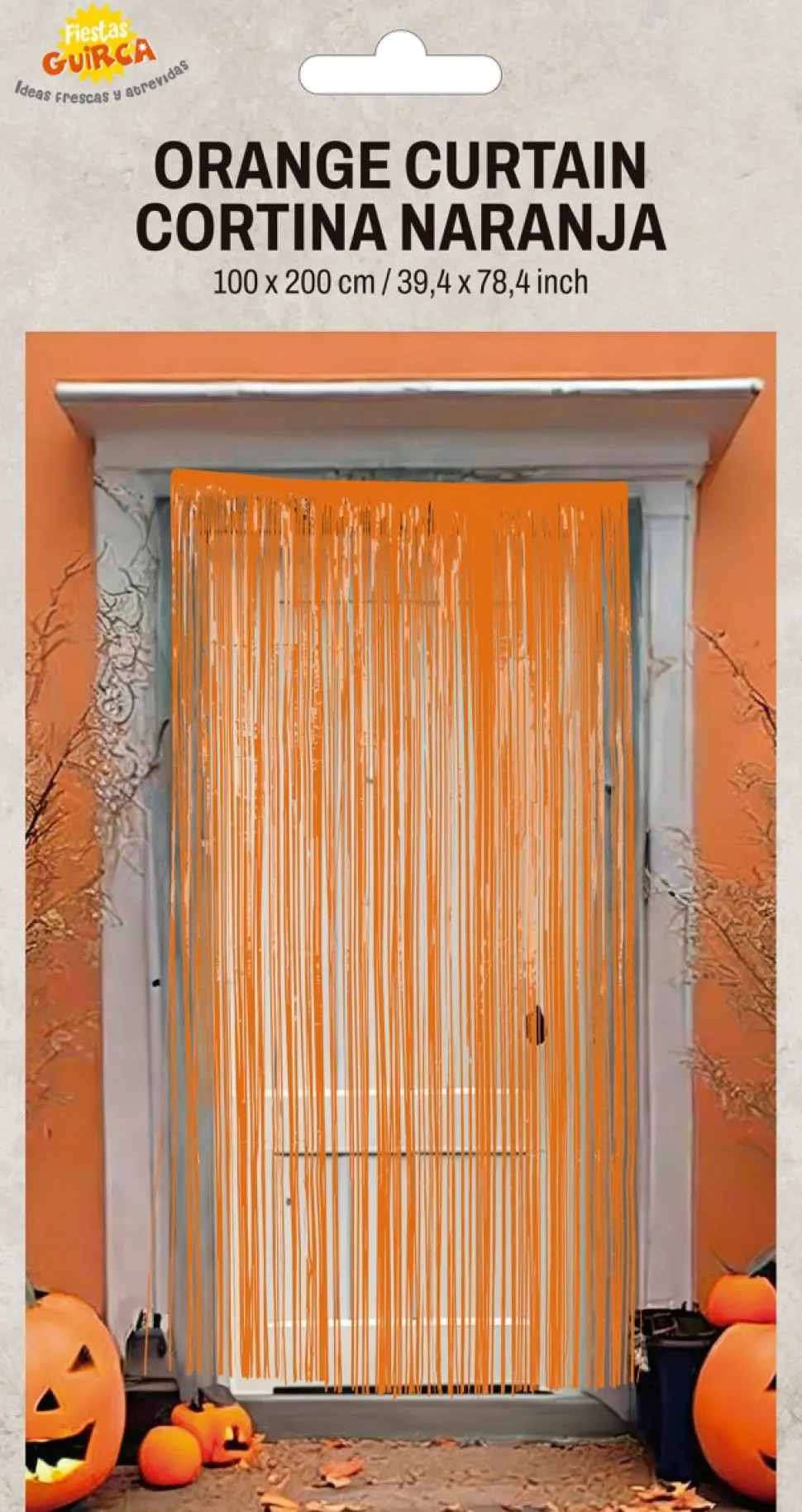 Oranje Deurgordijn Folie 2m