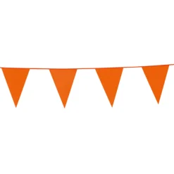 Oranje Slinger 30cm Vlaggen 10m