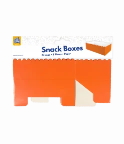 Oranje Snackbakje 12,5cm 8st