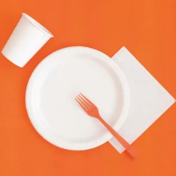 Oranje Tafelkleed Plastic 2,74m