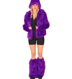 Paarse Beenwarmers Pluche