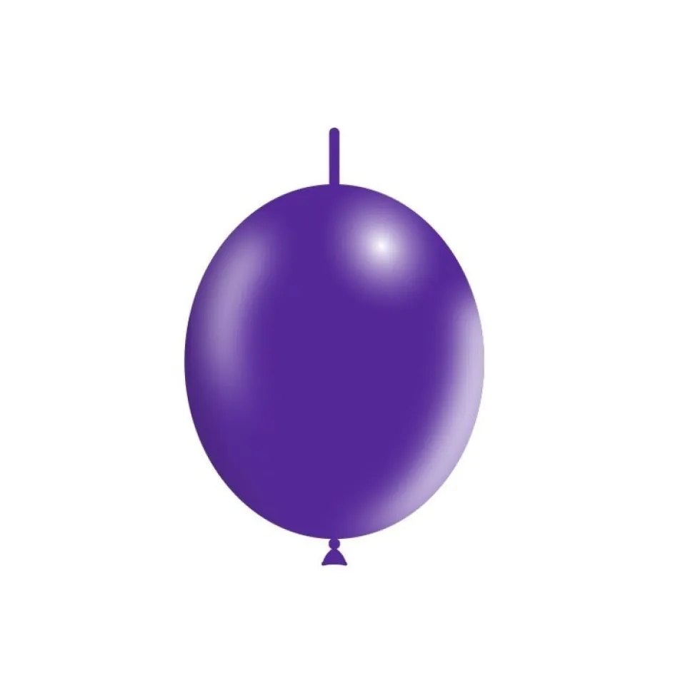 Paarse Knoopballonnen 30cm 50st