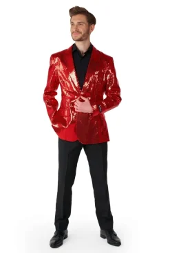Paillet Rood Blazer Heren Suitmeister