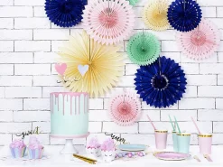 Papieren Rietjes Lichtroze 19,5cm 10st