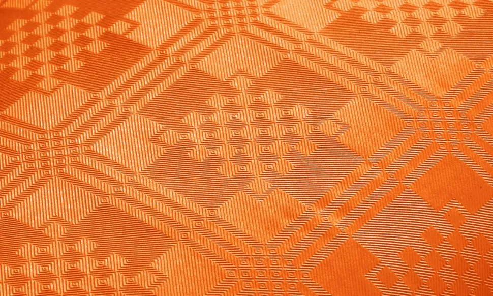 Papieren Tafelkleed Oranje 8m