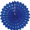 Papieren Waaier Blauw 45cm