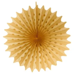 Papieren Waaier Goud 45cm