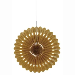Papieren Waaier Goud 40cm