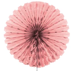 Papieren Waaier Lichtroze 45cm
