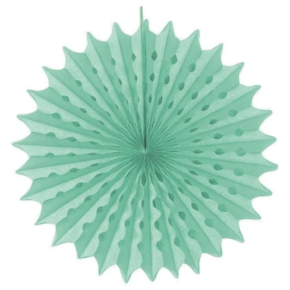 Papieren Waaier Mint Groen 45cm