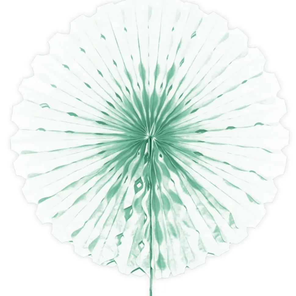 Papieren Waaier Mint Groen 45cm