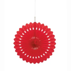 Papieren Waaier Rood 40cm
