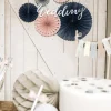 Papieren Waaiers Gekleurde Set 14-38cm 3 delig