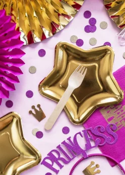 Papieren Waaiers Goud Set 23-40cm 3 delig