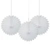 Papieren Waaiers Wit 15cm 3st