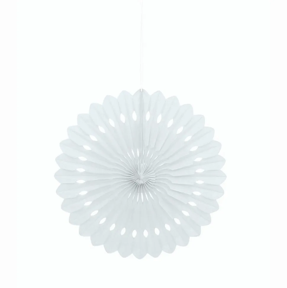 Papieren Waaier Wit 40cm
