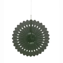 Papieren Waaier Zwart 40cm