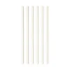 Papieren Witte Rietjes 19,7cm 20st