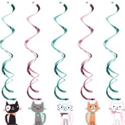 Party Cats Hangdecoratie 5st