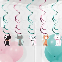 Party Cats Hangdecoratie 5st