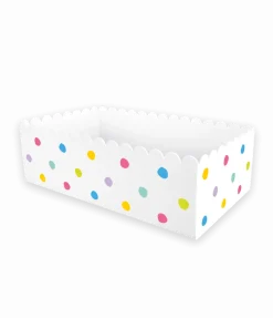Party Snackbakjes Stippen 14cm 6st