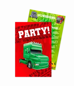 Party Uitnodigingen Trucks 16cm