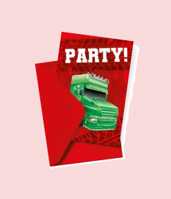 Party Uitnodigingen Trucks 16cm