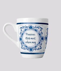 Pensioen Mok Delfts Blauw