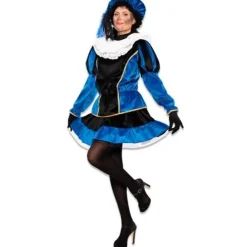 Pietenpak Jurk Fluweel Blauw