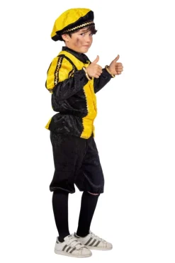 Pietenpak Kind Geel/Zwart Luxe