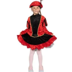 Pietenpak Kind Jurk Met Petticoat Rood