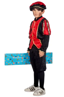 Pietenpak Kind Rood/Zwart Luxe