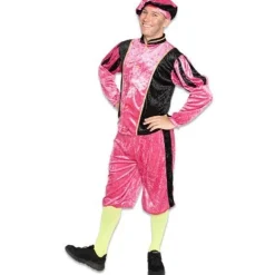 Pietenpak Velours Roze/Zwart