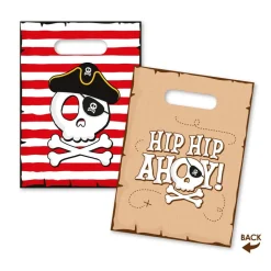 Piraat Uitdeelzakjes Hip Hip Ahoy 6st
