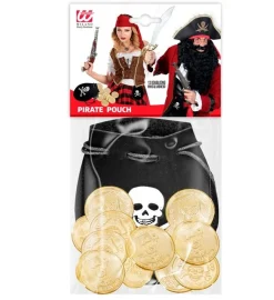 Piratentasje Met 12 Gouden Munten