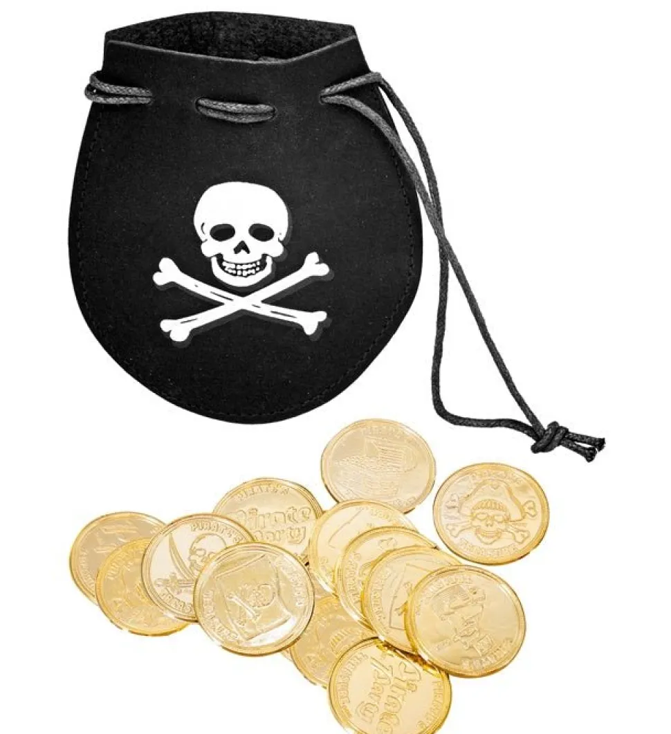 Piratentasje Met 12 Gouden Munten