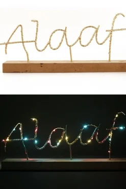Plankje Met Tekst Alaaf Verlicht