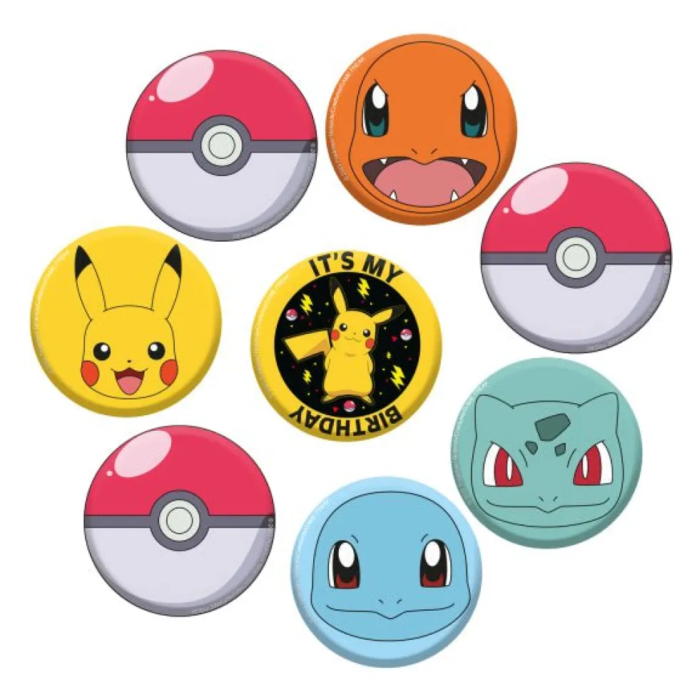 Pokemon Button 3,5cm 8st