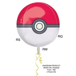 Pokemon Helium Ballon Pokeball 40cm leeg